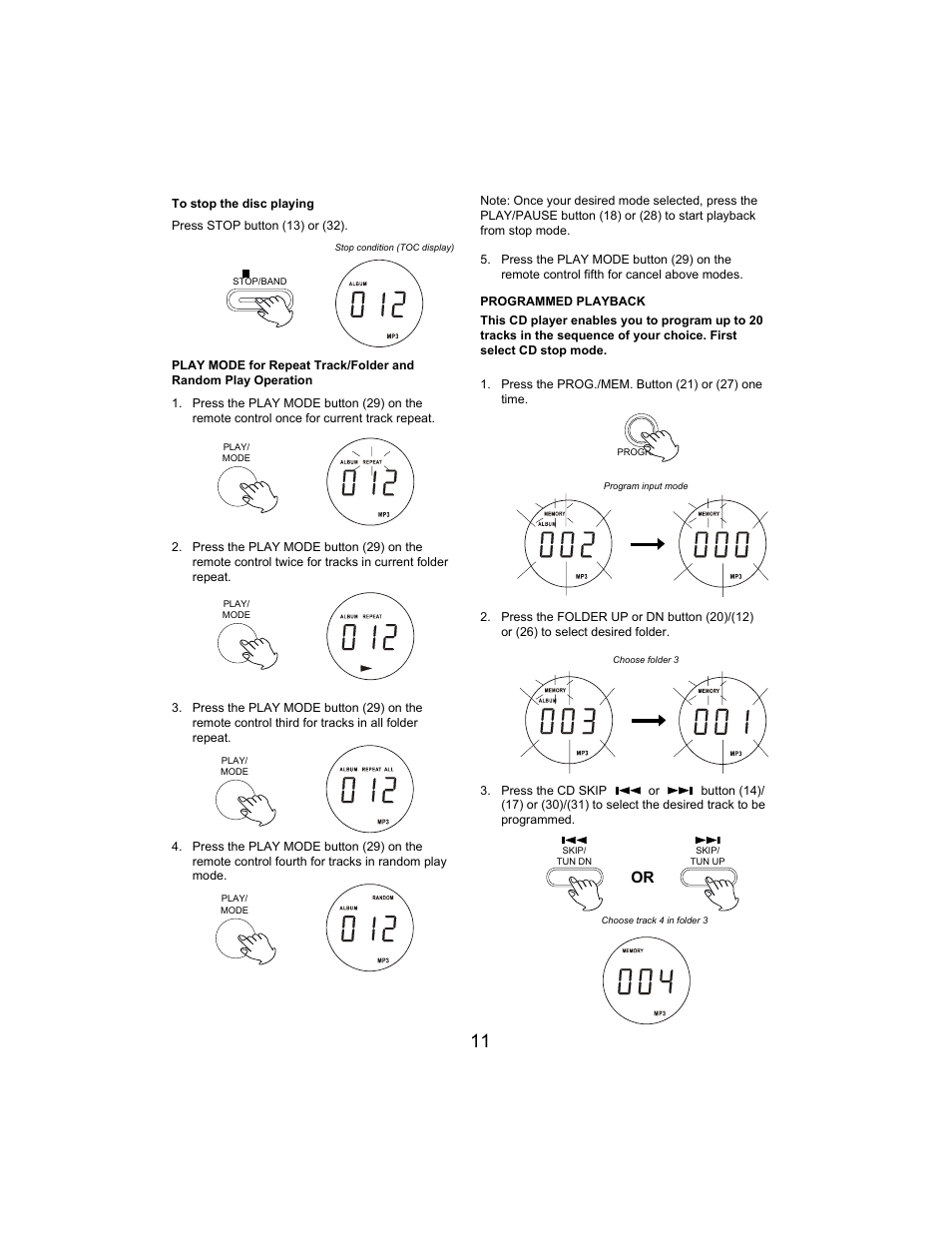 Jwin JX-CD492 User Manual | Page 12 / 16