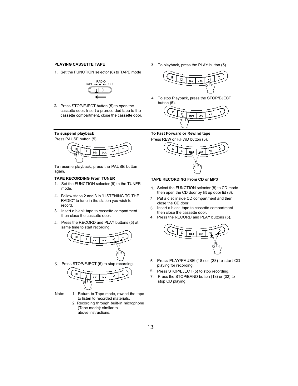 Jwin JX-CD492 User Manual | Page 14 / 16