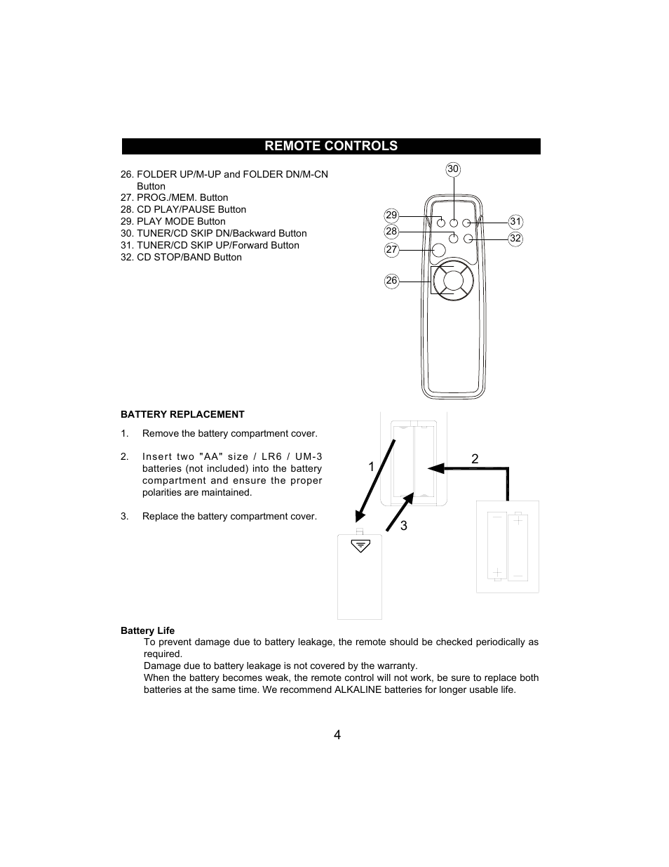 Jwin JX-CD492 User Manual | Page 5 / 16