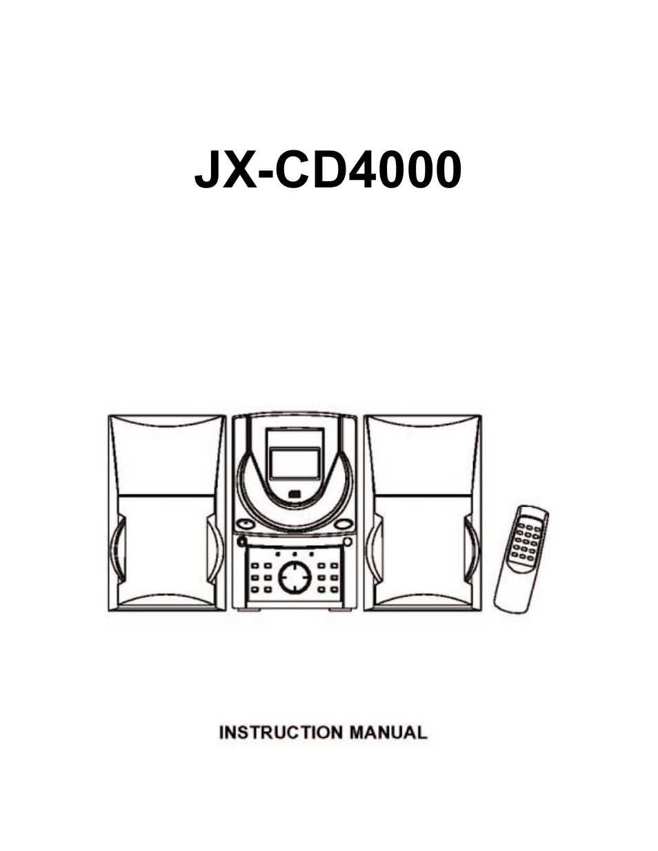 Jwin JX-CD4000 User Manual | 10 pages