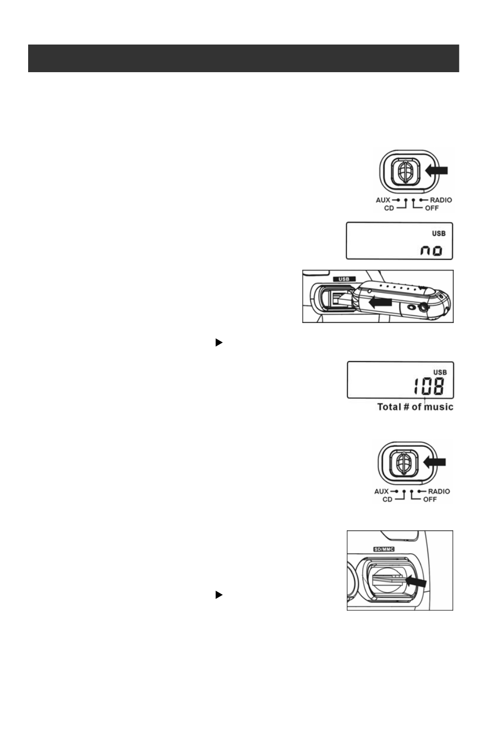 Operational instructions, Playing mp3 files from a usb device | Jwin JX-CD561 User Manual | Page 13 / 20