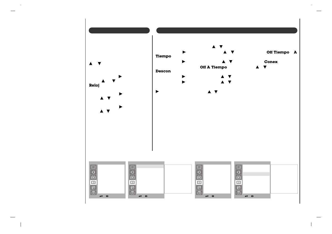 Menú hora | Jwin JV-DTV37 User Manual | Page 68 / 132