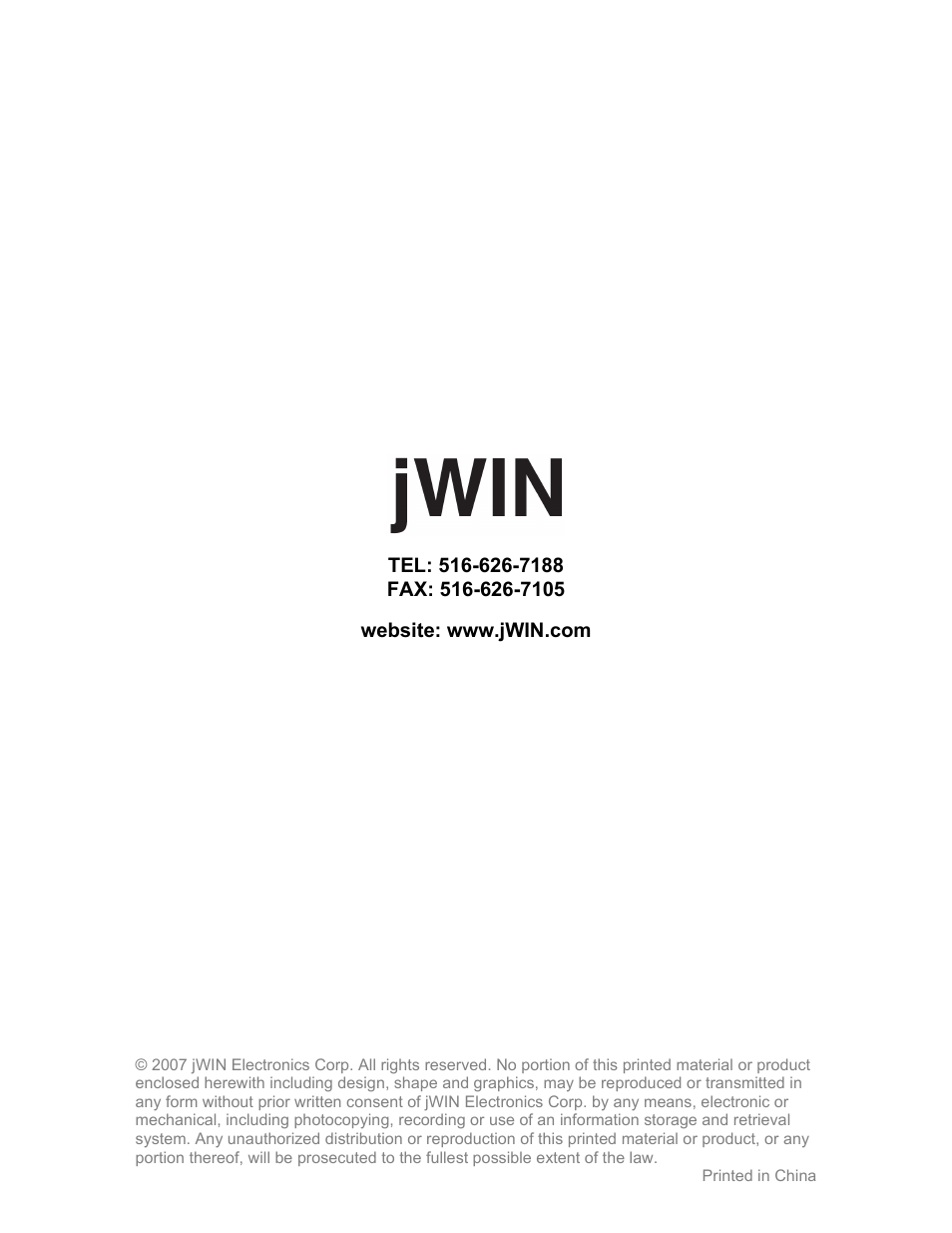 Jwin JX-CD483 User Manual | Page 16 / 16