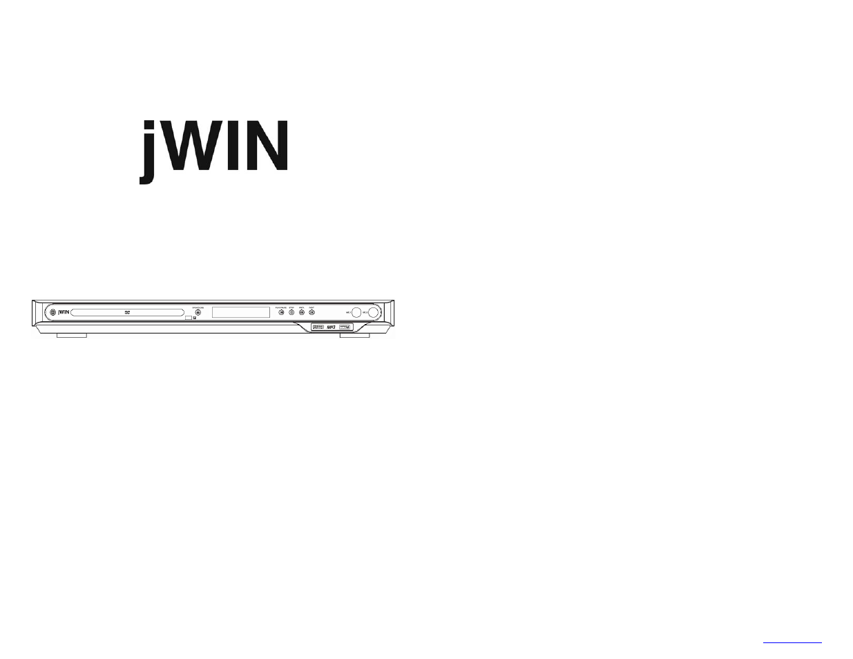Jwin JD-VD509 User Manual | 20 pages