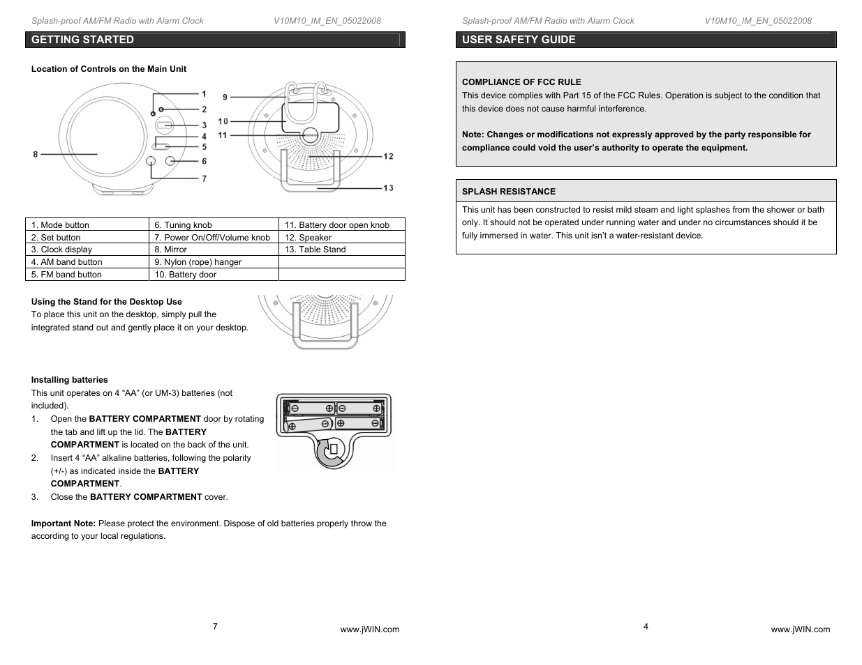 Jwin JX-M59 User Manual | Page 5 / 6