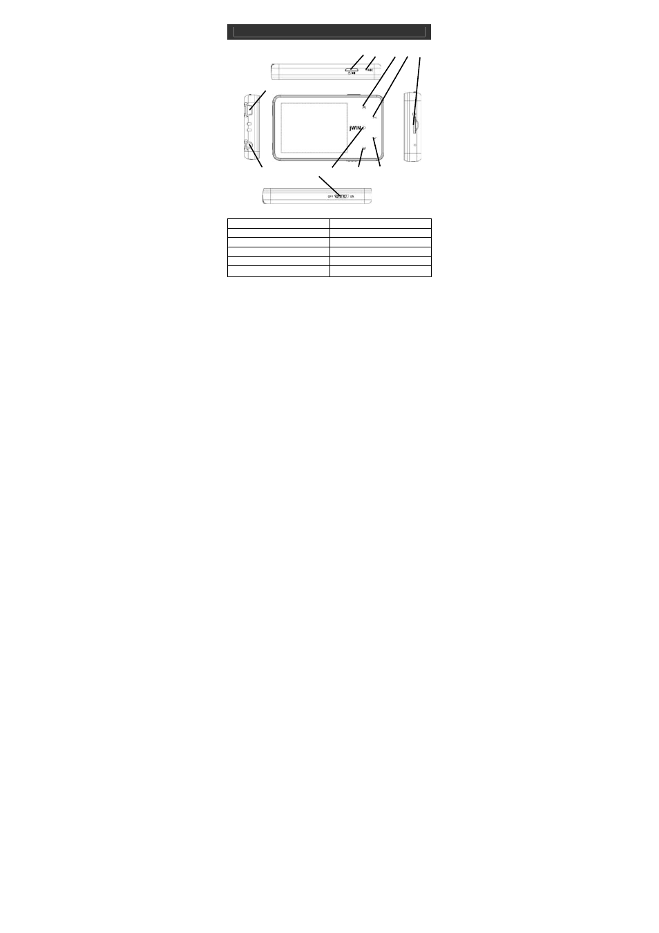 Jwin JX-MP332 User Manual | Page 7 / 33