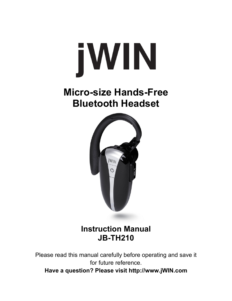 Jwin JB-TH210 User Manual | 20 pages