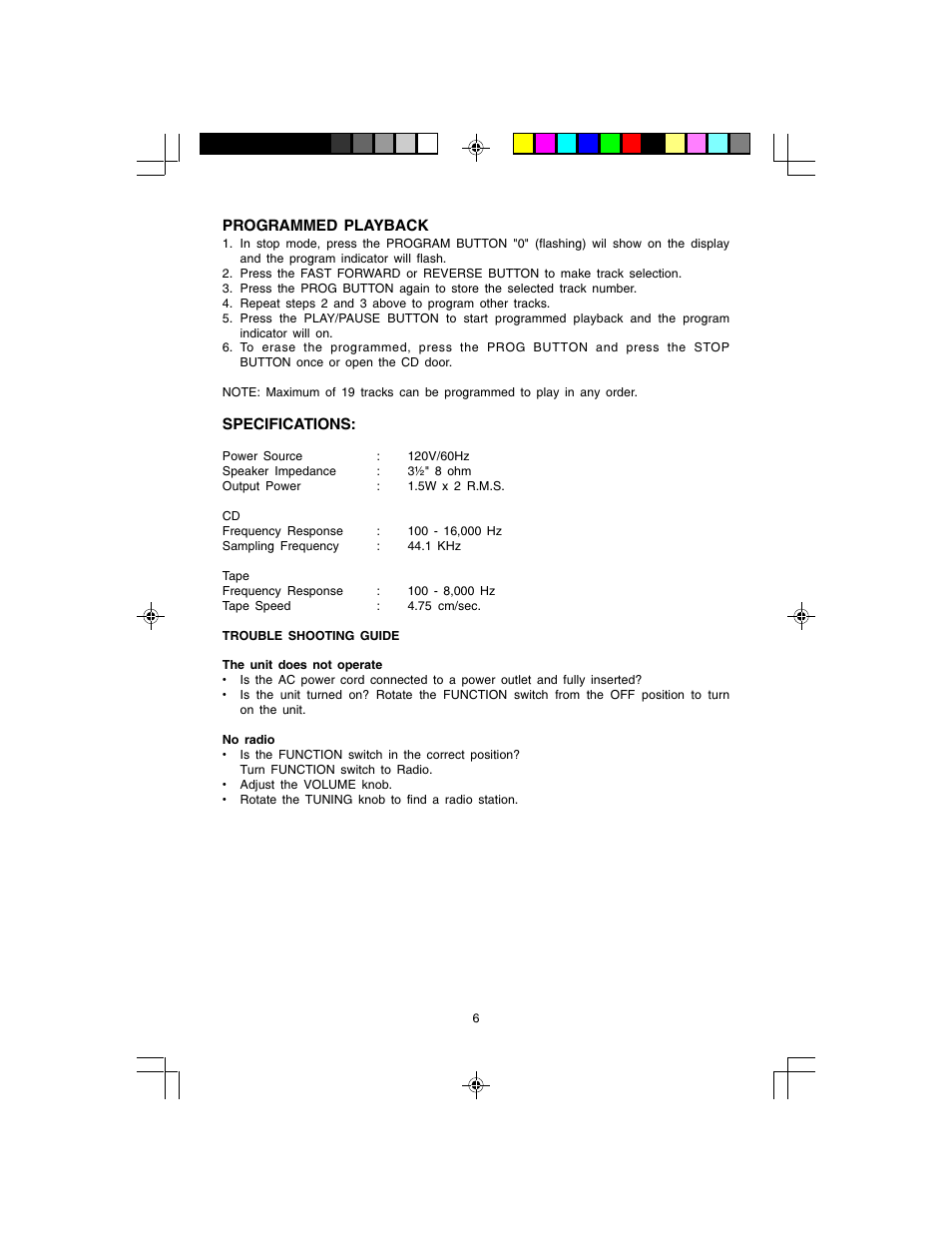 Jwin JK-333 User Manual | Page 7 / 8