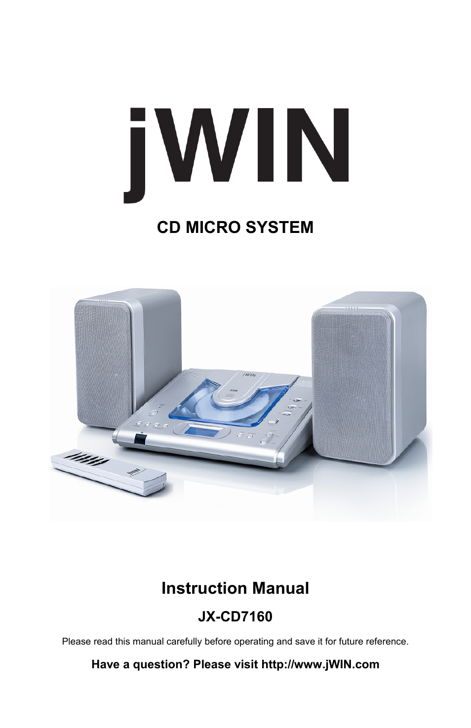 Jwin JX-CD7160 User Manual | 16 pages