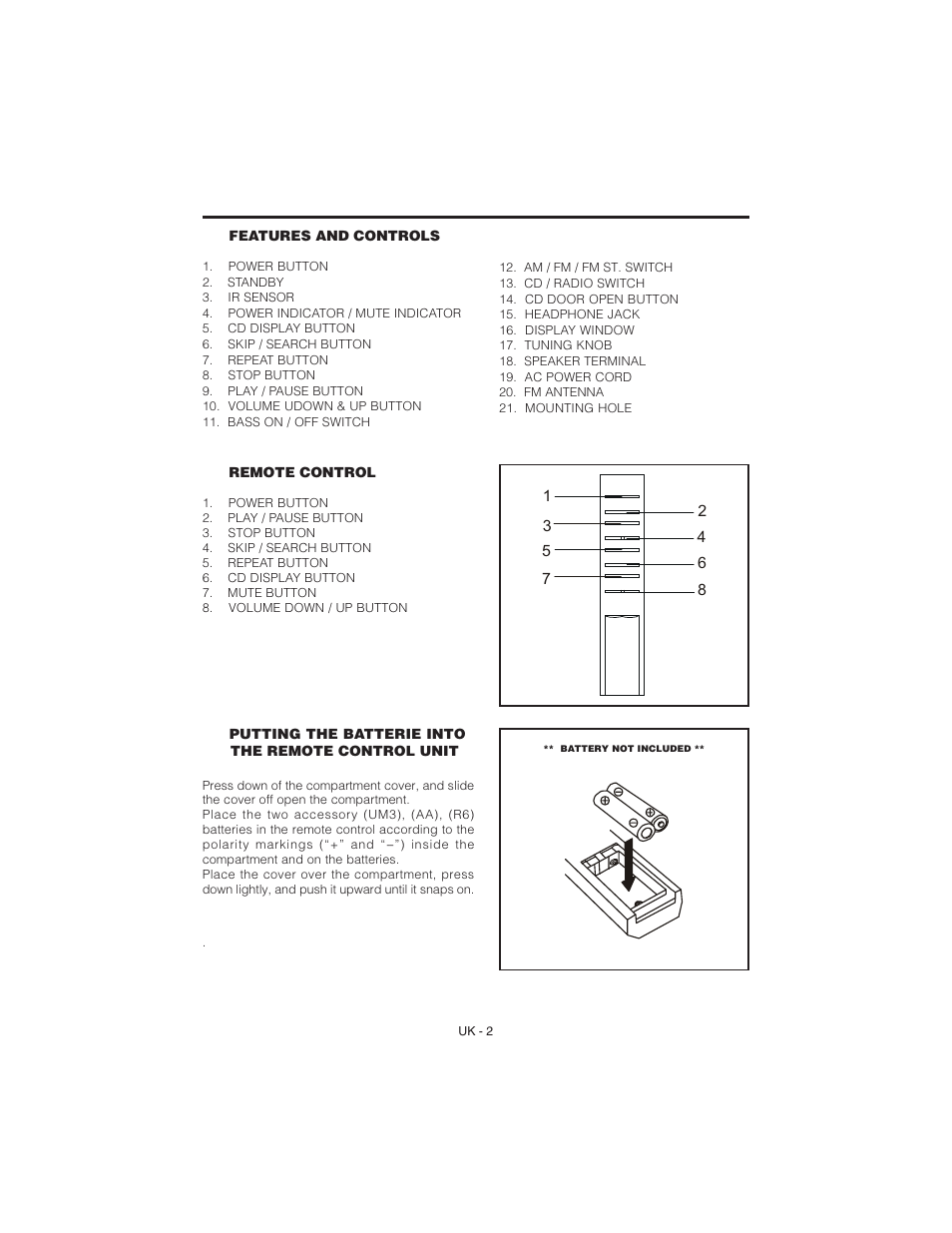 Jwin JX-CD7000 User Manual | Page 4 / 7