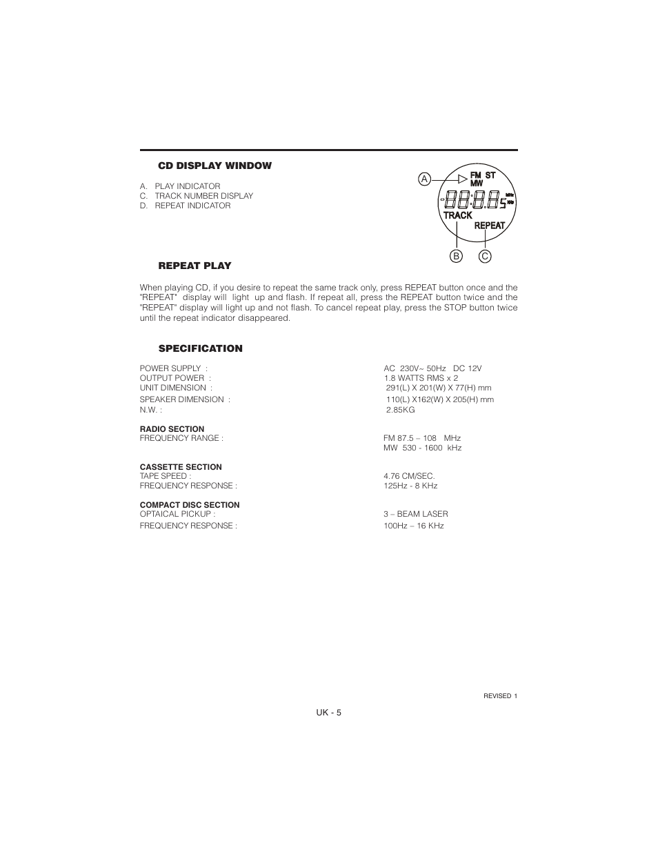 Jwin JX-CD7000 User Manual | Page 7 / 7