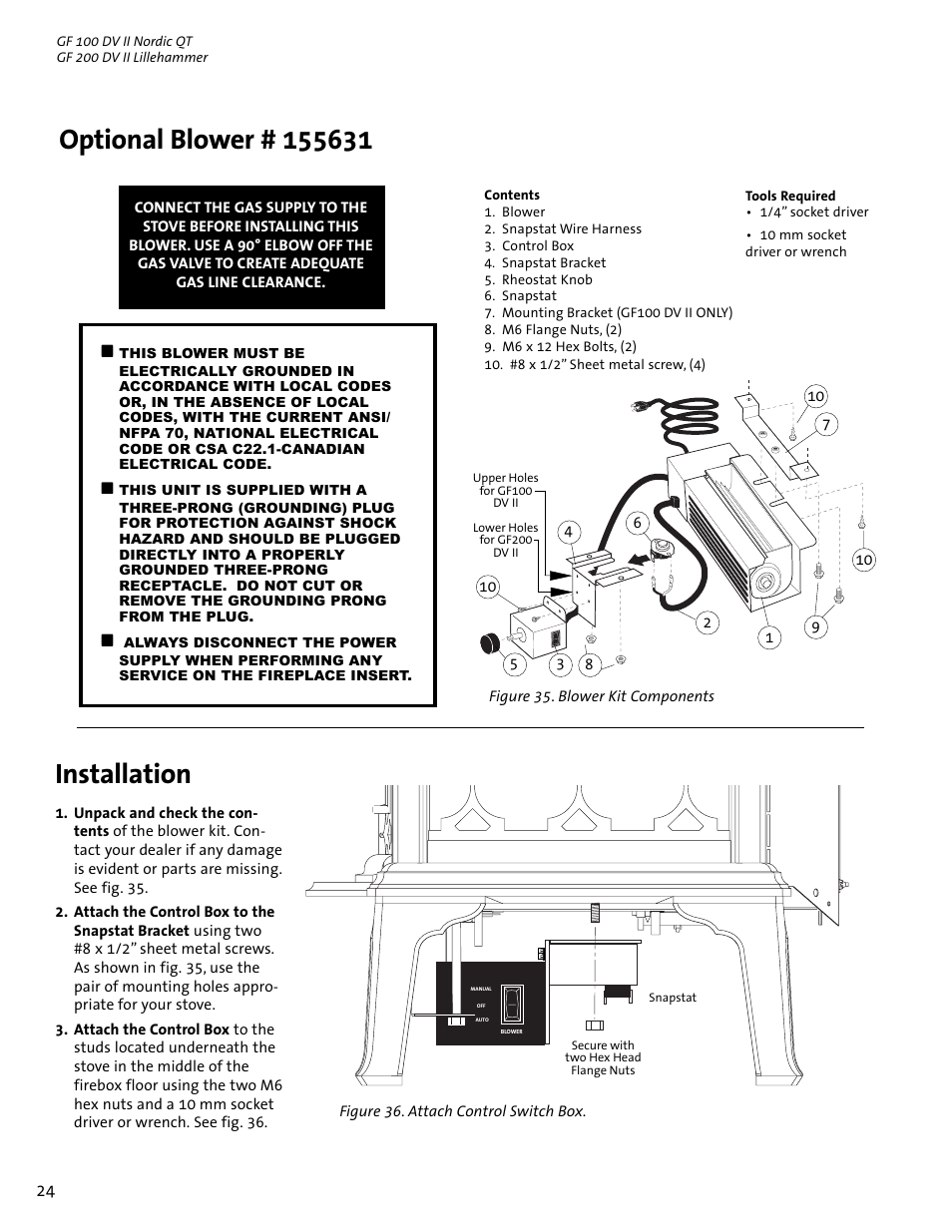 Jotul GF 100 DV II User Manual | Page 24 / 32