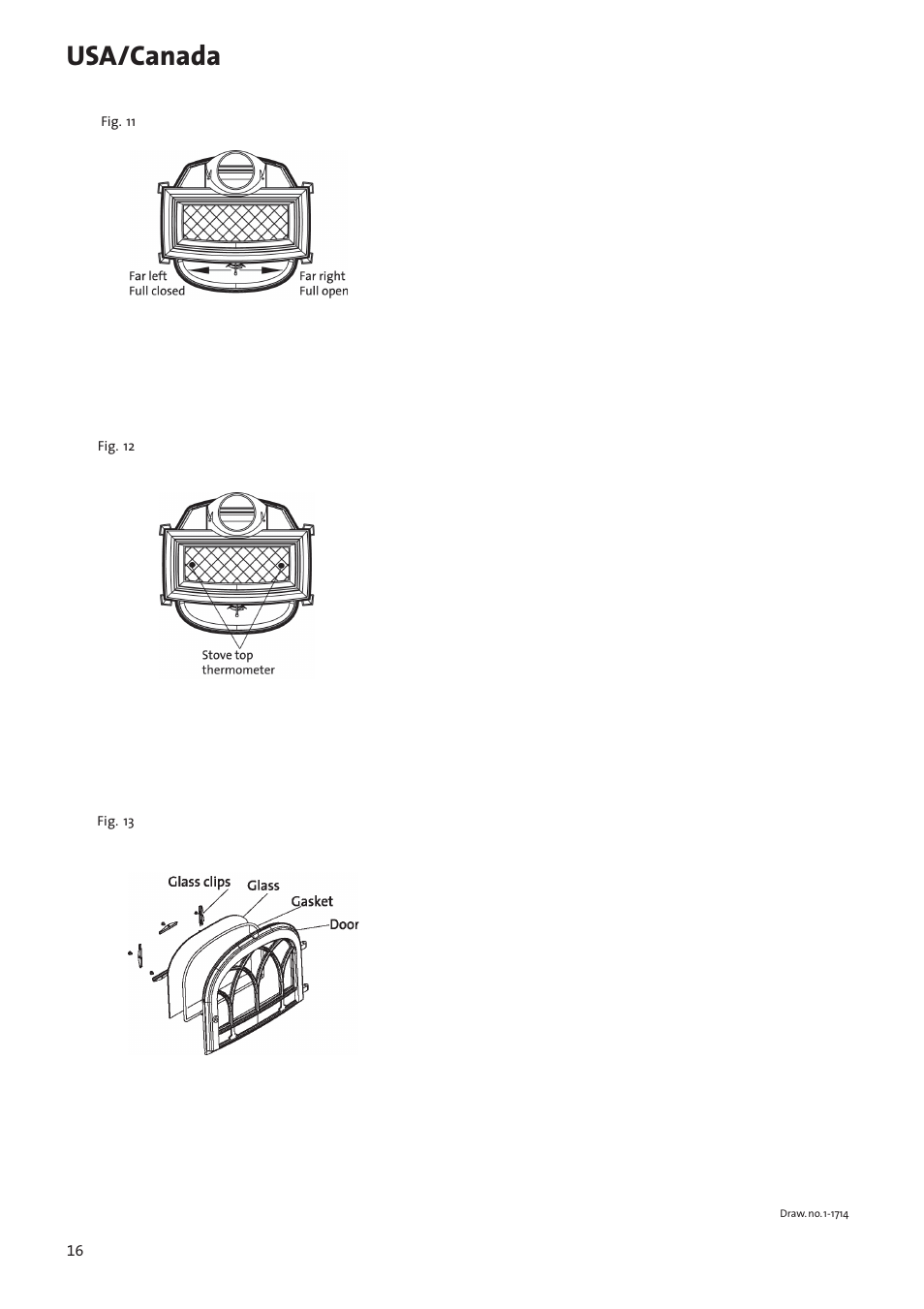 Usa/canada | Jotul Woodstove F 400 User Manual | Page 16 / 68