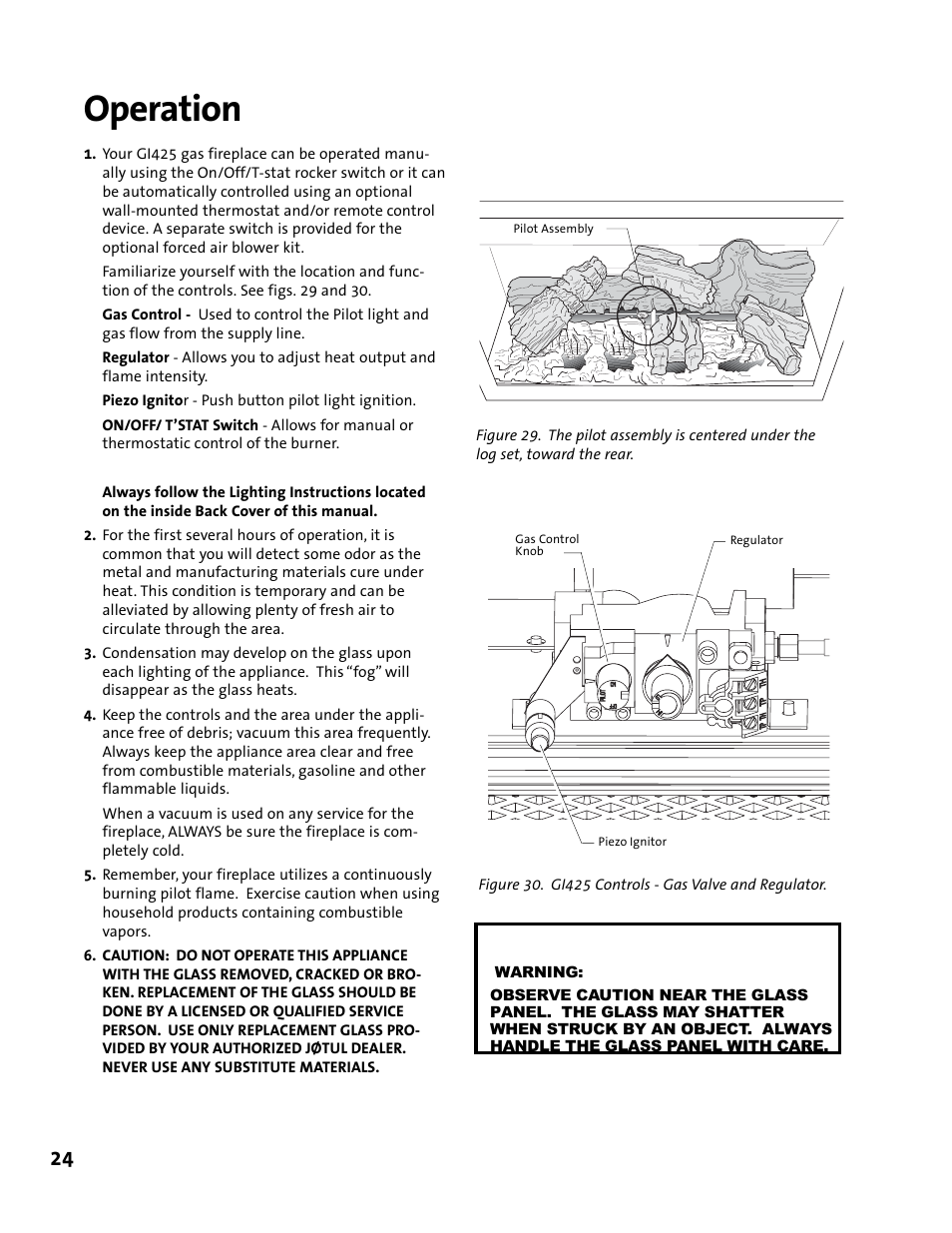 Operation | Jotul GI 425 DV User Manual | Page 24 / 32