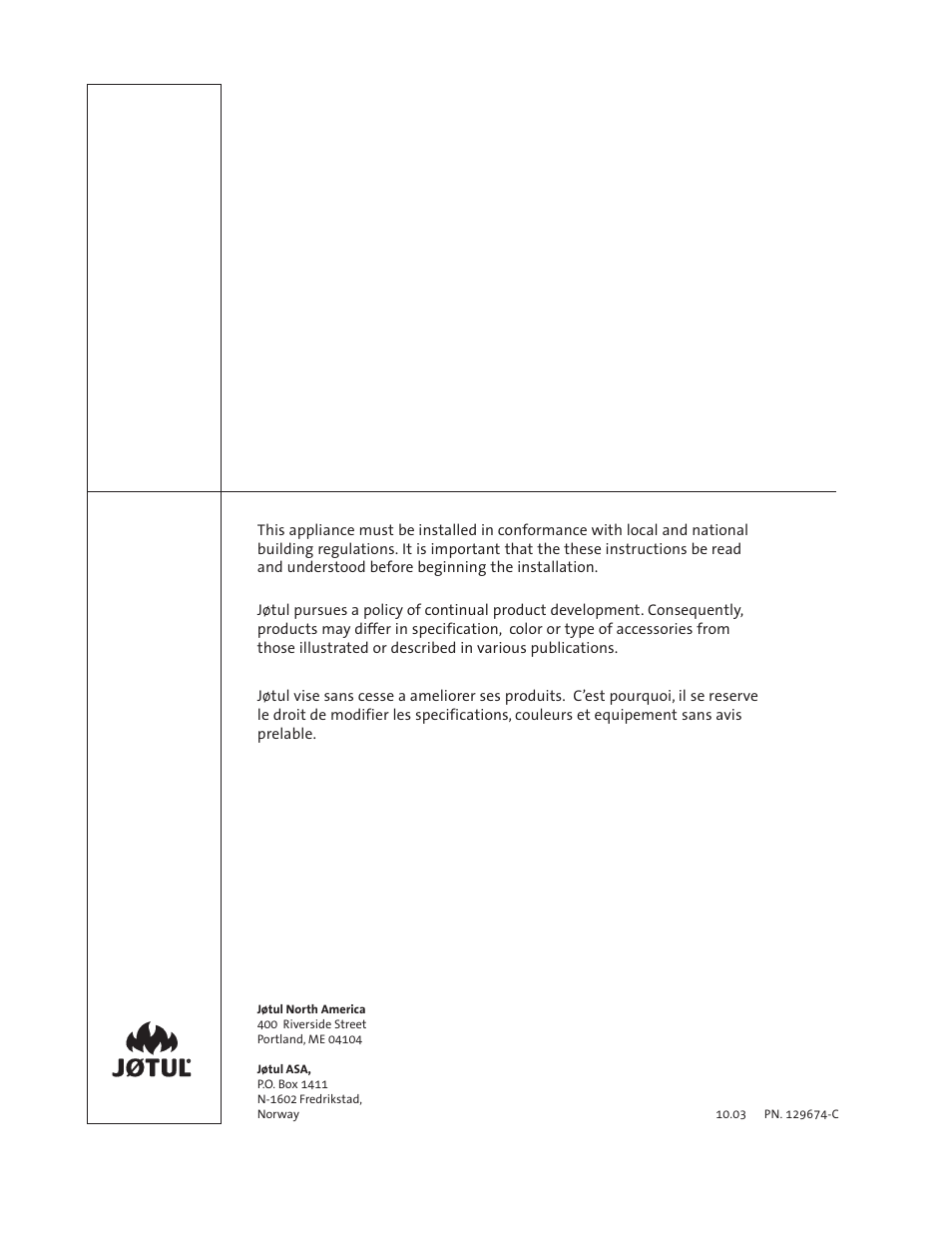 Jotul GF 600 DV User Manual | Page 28 / 28