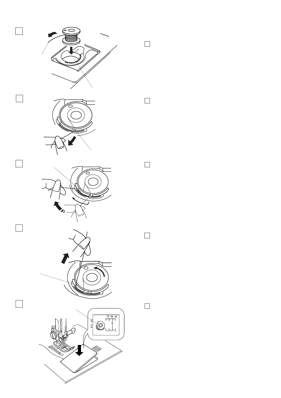 Inserting the bobbin | Janome Memory Craft 6500 User Manual | Page 16 / 78