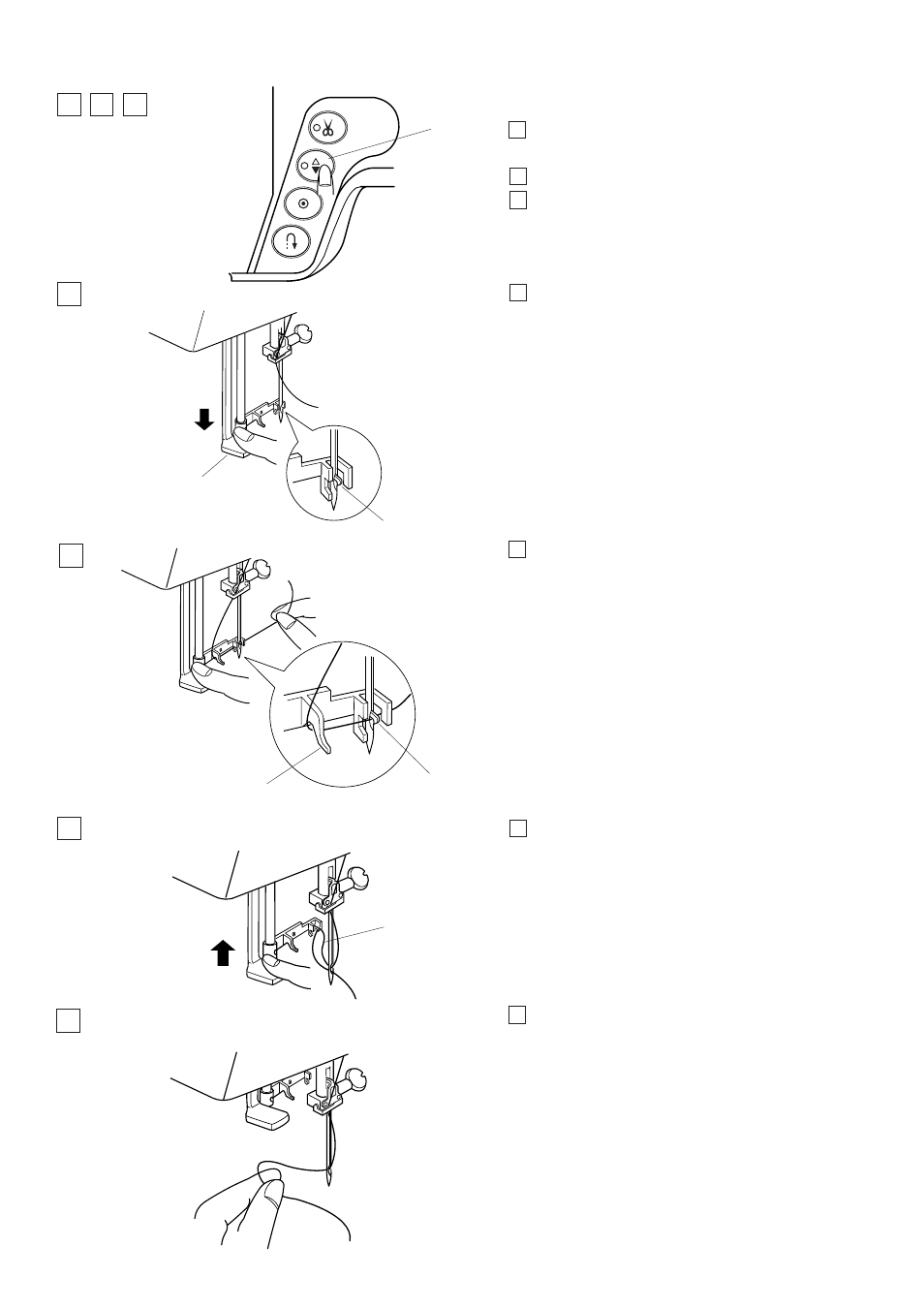 Automatic needle threader | Janome Memory Craft 6500 User Manual | Page 19 / 78