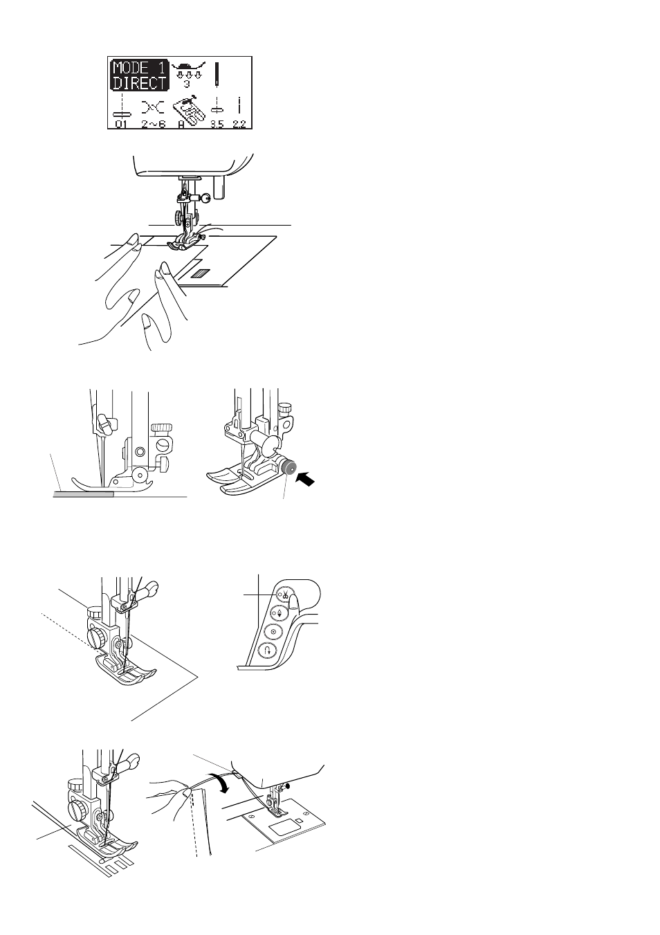 Basic stitches (mode 1) | Janome Memory Craft 6500 User Manual | Page 27 / 78