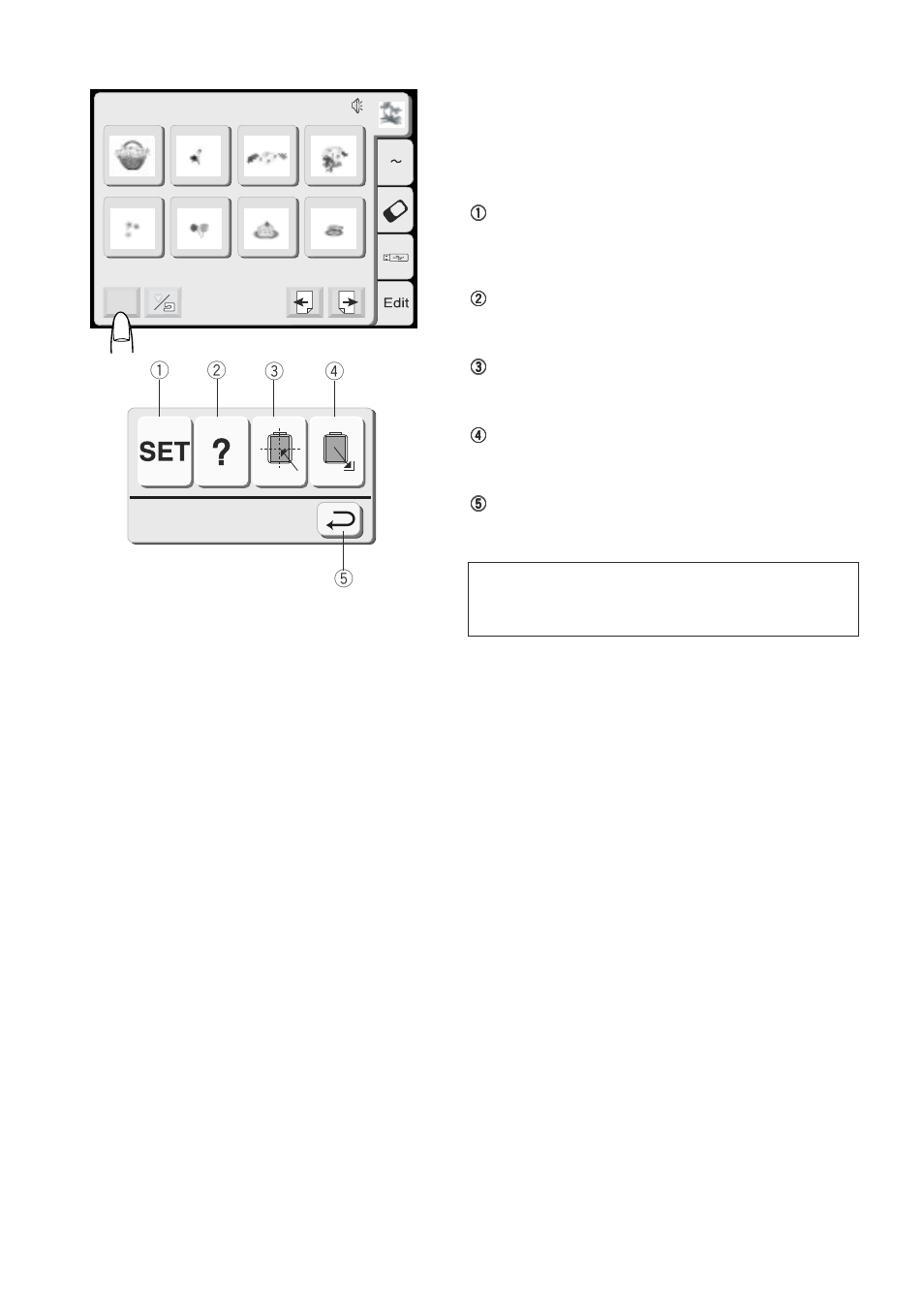 Qw e r t | Janome 350E User Manual | Page 22 / 52