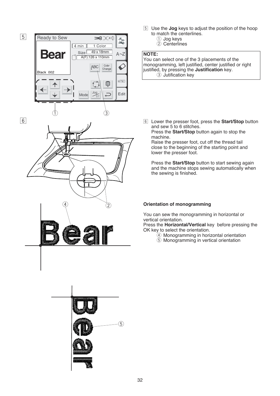 Bear | Janome 350E User Manual | Page 34 / 52