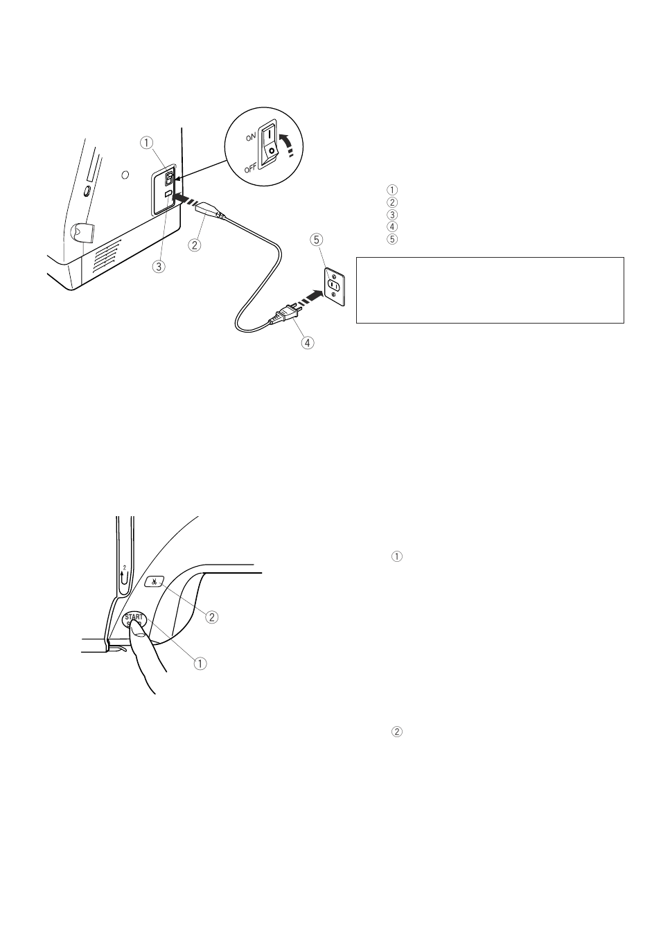 Getting ready to sew | Janome 350E User Manual | Page 7 / 52