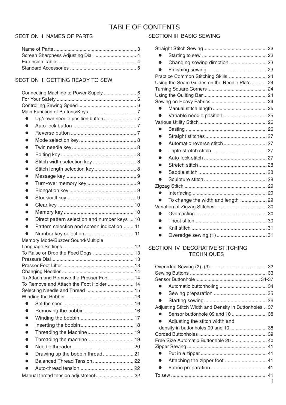 Janome MEMORY CRAFT 4800 User Manual | Page 2 / 68