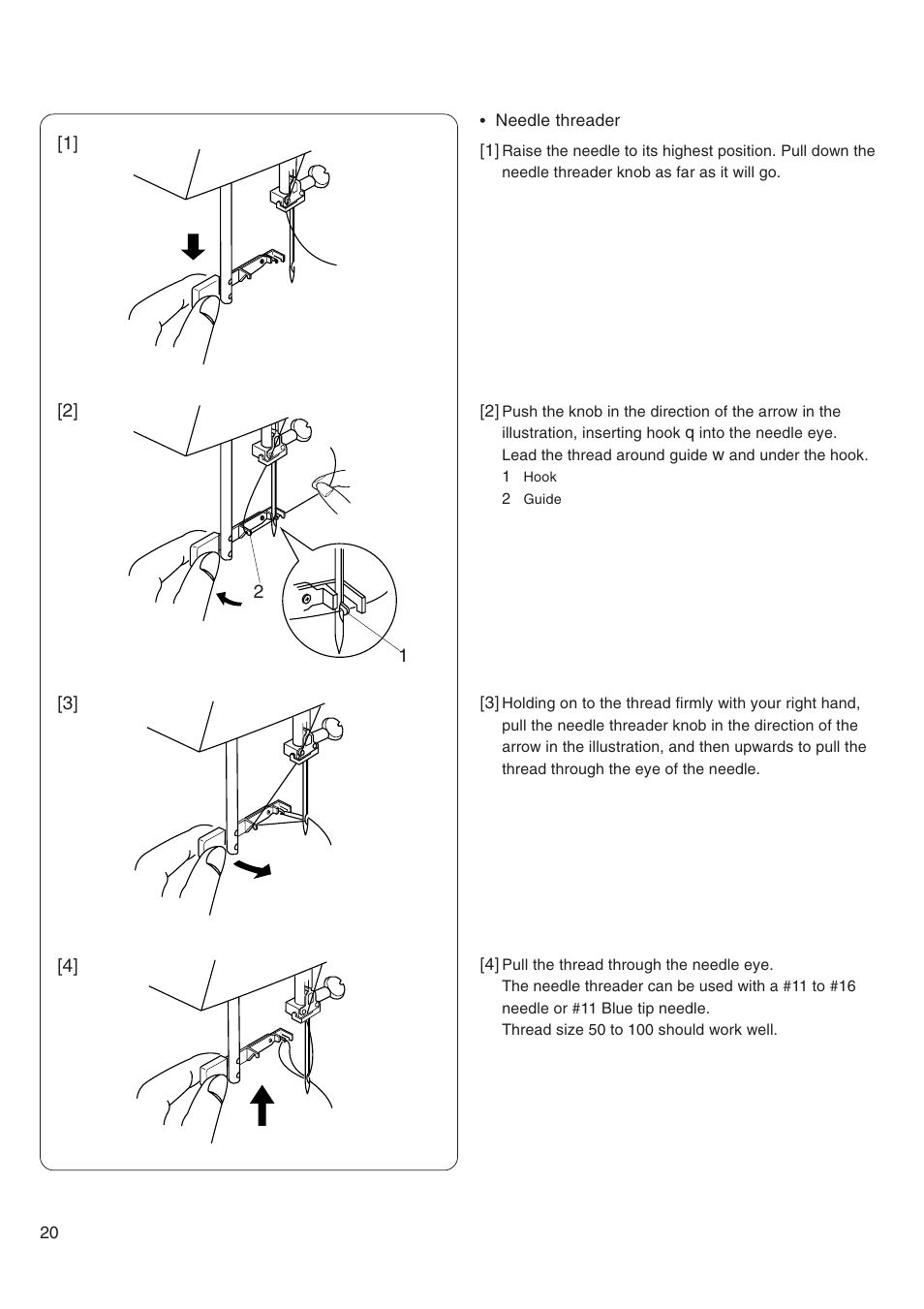 Janome MEMORY CRAFT 4800 User Manual | Page 21 / 68