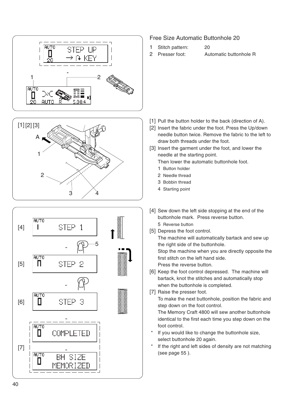 Janome MEMORY CRAFT 4800 User Manual | Page 41 / 68