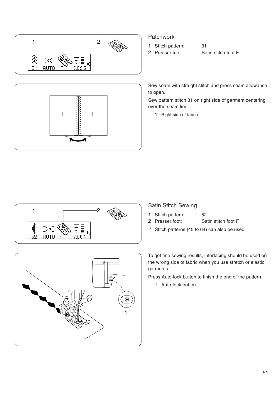 Janome MEMORY CRAFT 4800 User Manual | Page 52 / 68