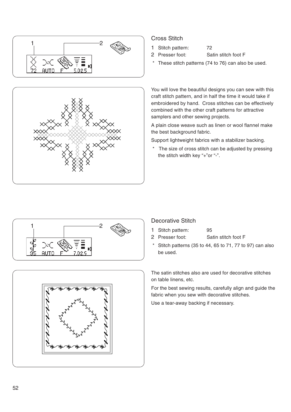 Janome MEMORY CRAFT 4800 User Manual | Page 53 / 68