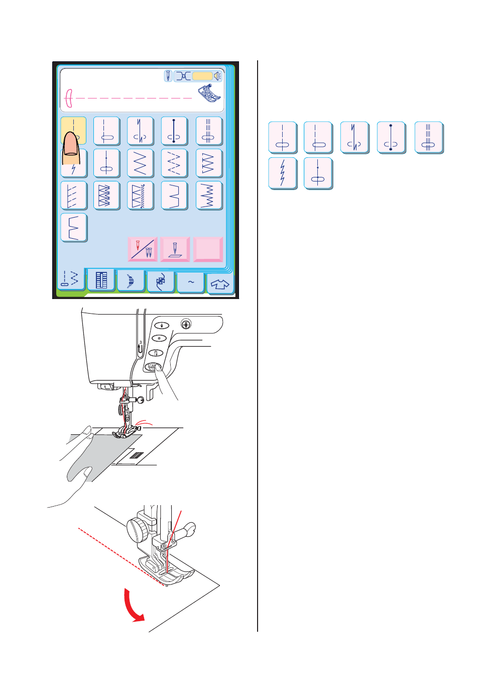 Strai, Ht stitch, Utility stitches | Janome MEMORY CRAFT 10001 User Manual | Page 34 / 181