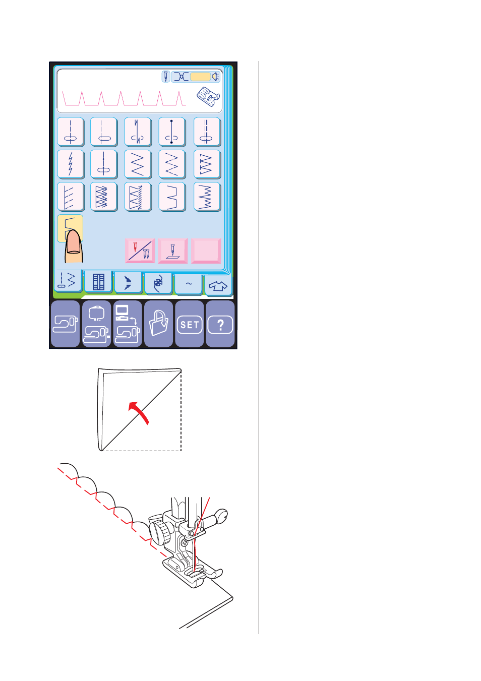 Shell tuck | Janome MEMORY CRAFT 10001 User Manual | Page 56 / 181