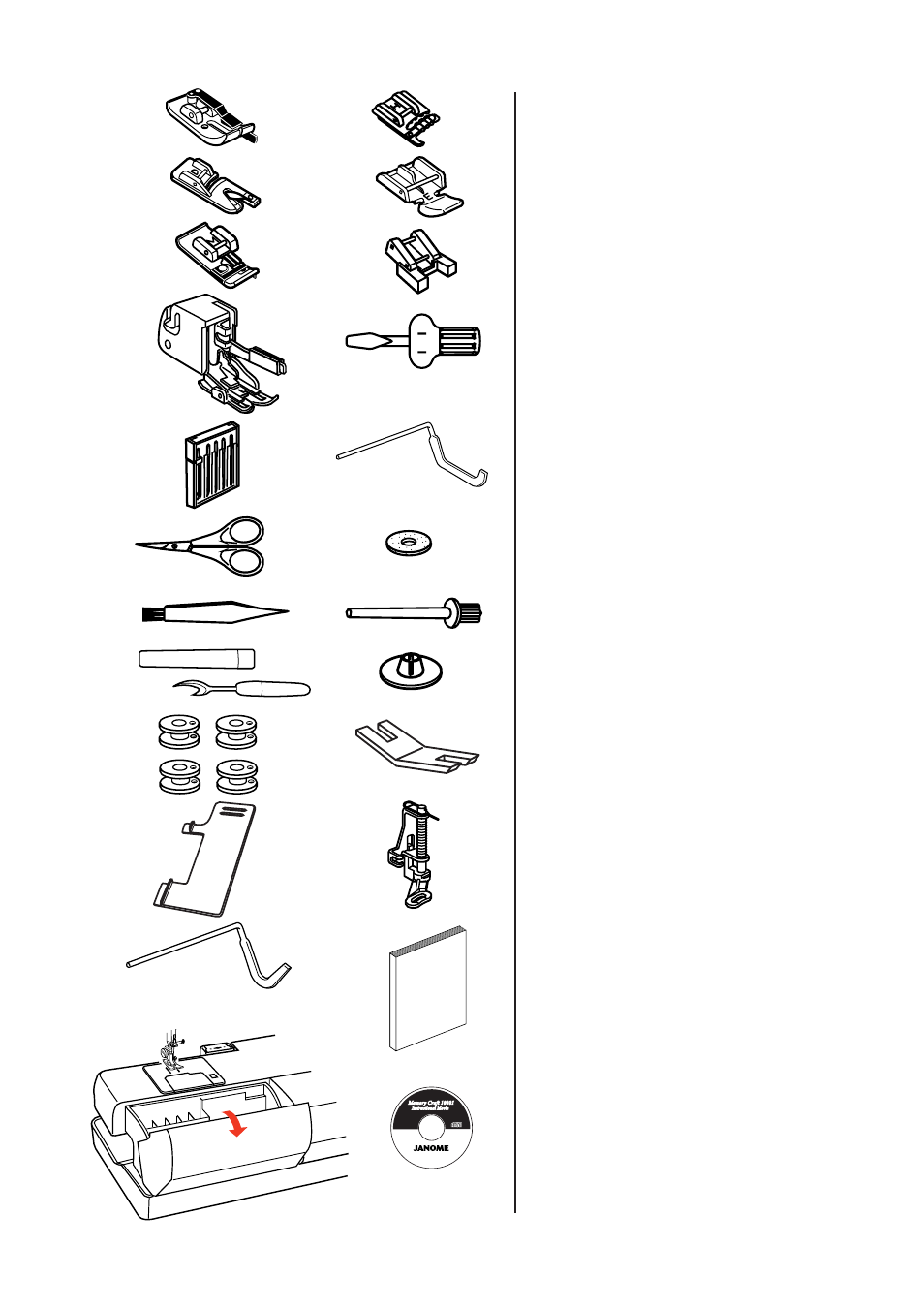Janome MEMORY CRAFT 10001 User Manual | Page 6 / 181