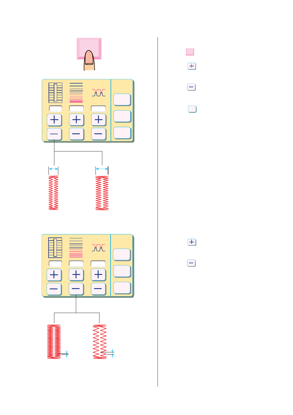 Adjust | Janome MEMORY CRAFT 10001 User Manual | Page 62 / 181