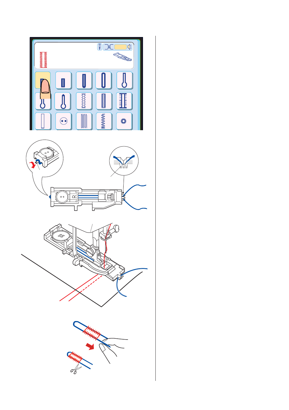 Sensor bh pull down bh lever | Janome MEMORY CRAFT 10001 User Manual | Page 63 / 181