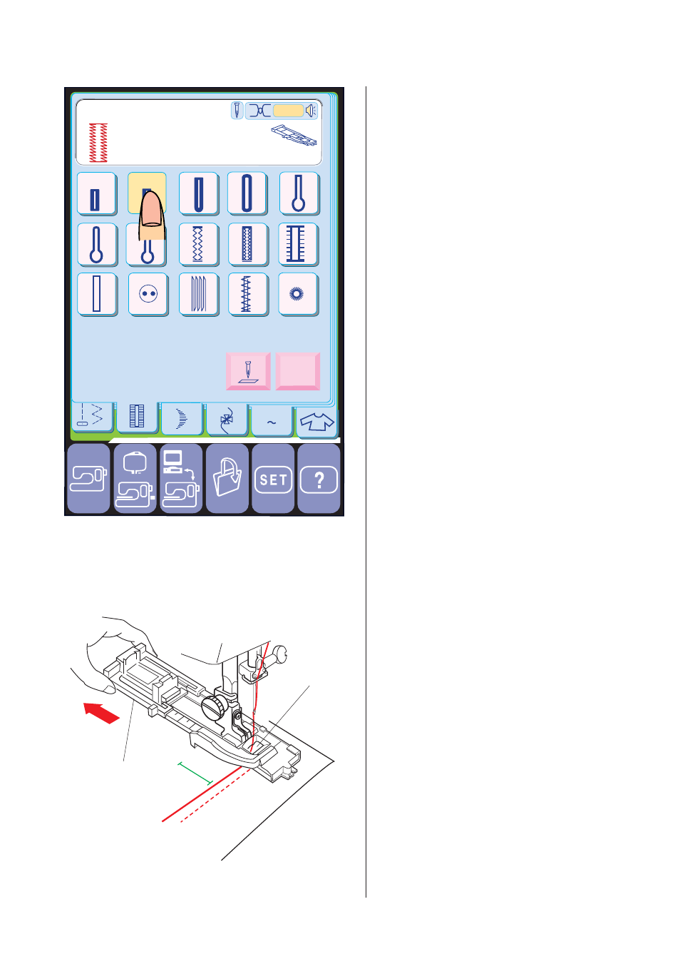 Auto bh pull button holder firmly | Janome MEMORY CRAFT 10001 User Manual | Page 69 / 181