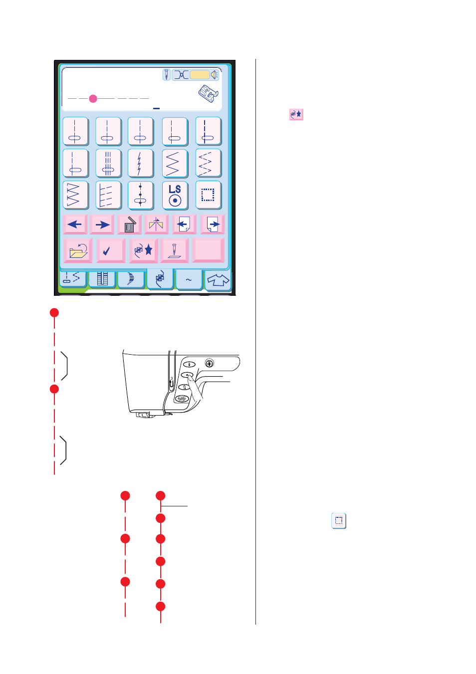 Mstraight stitch | Janome MEMORY CRAFT 10001 User Manual | Page 86 / 181