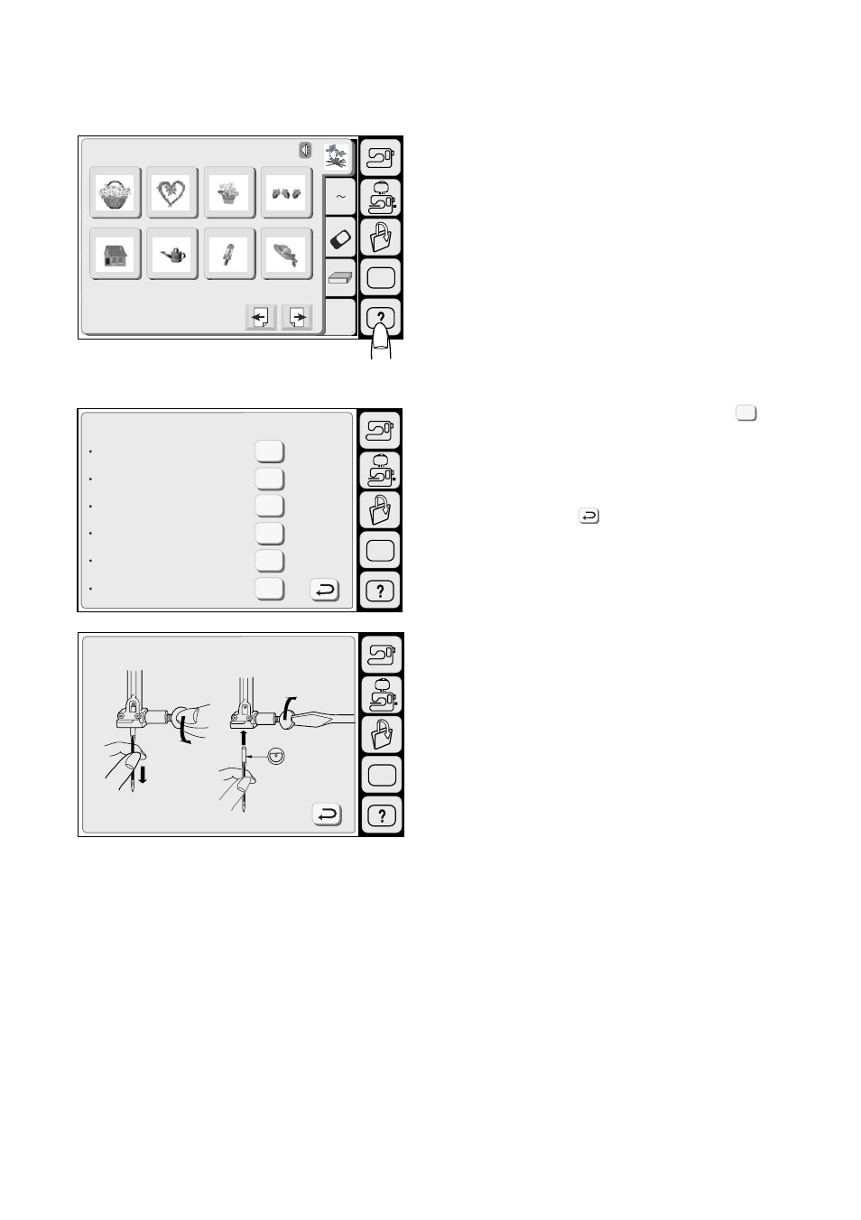 On-screen help | Janome MEMORY CRAFT 9500 User Manual | Page 101 / 109
