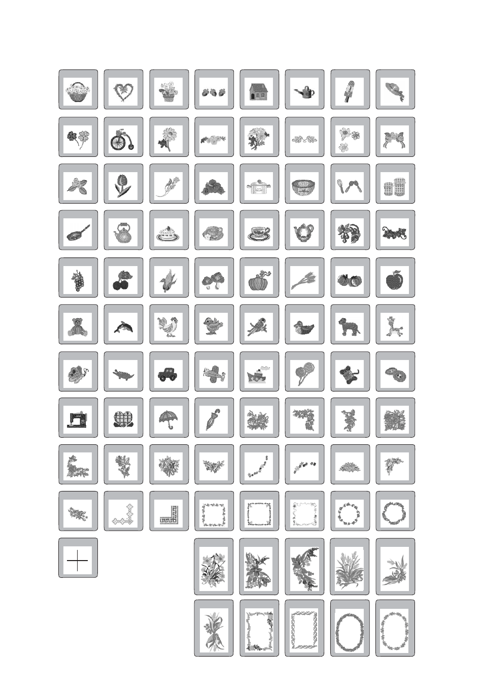 Design chart | Janome MEMORY CRAFT 9500 User Manual | Page 107 / 109