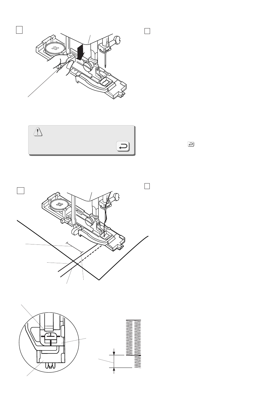 Pull down bh lever | Janome MEMORY CRAFT 9500 User Manual | Page 45 / 109
