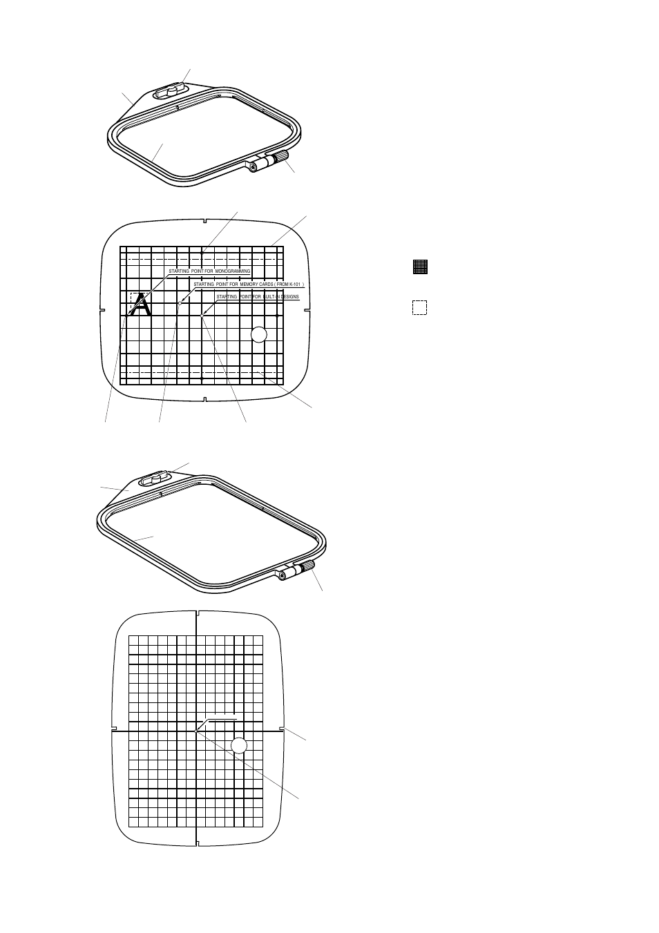 Embroidery mode, Embroidery hoops | Janome MEMORY CRAFT 9500 User Manual | Page 76 / 109