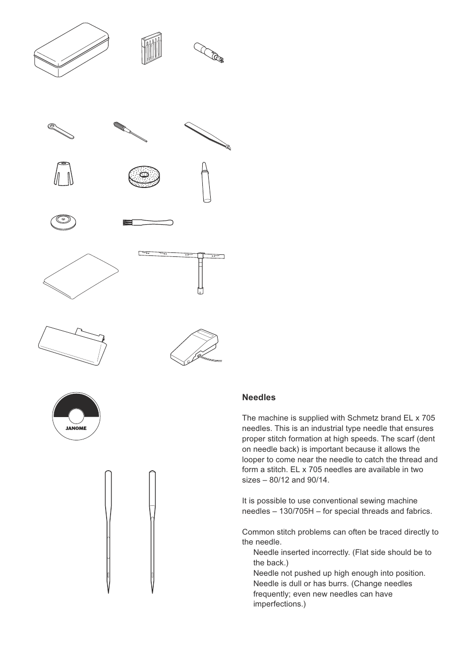 Janome 1100D User Manual | Page 13 / 74