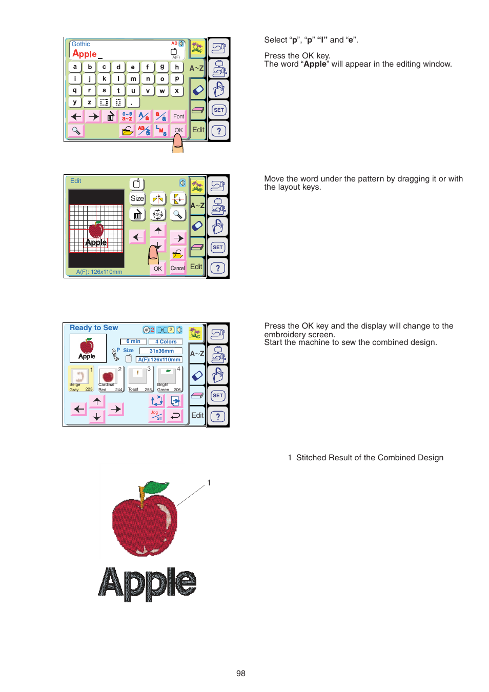 Janome MEMORY CRAFT 9700 User Manual | Page 100 / 110