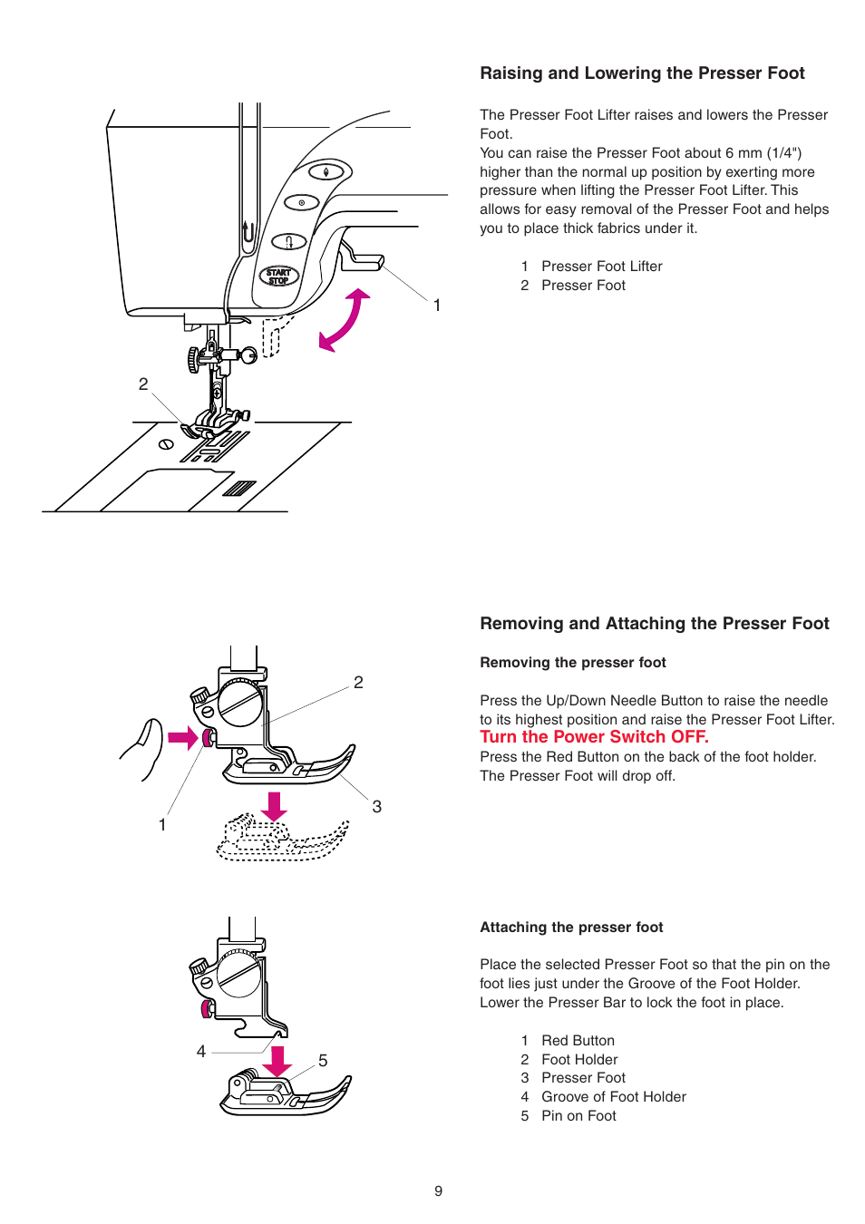 Janome MEMORY CRAFT 9700 User Manual | Page 11 / 110