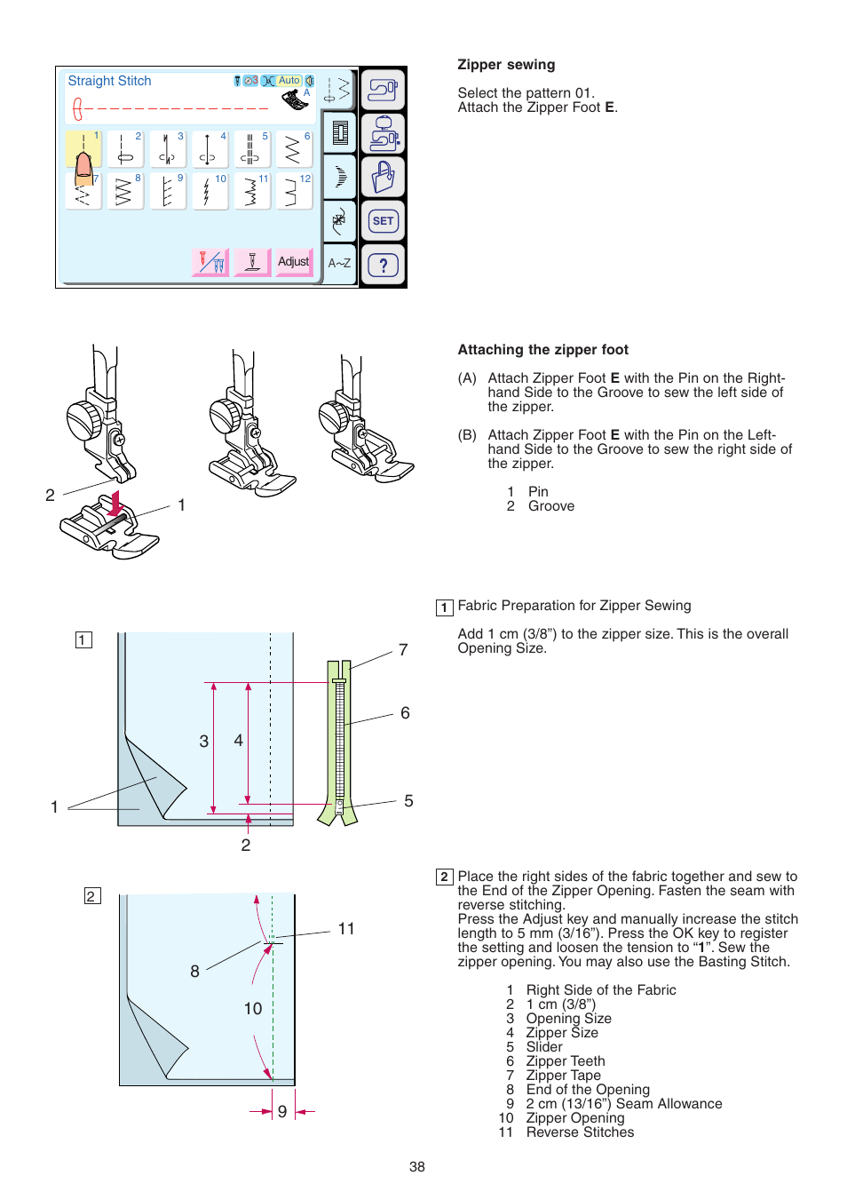Janome MEMORY CRAFT 9700 User Manual | Page 40 / 110