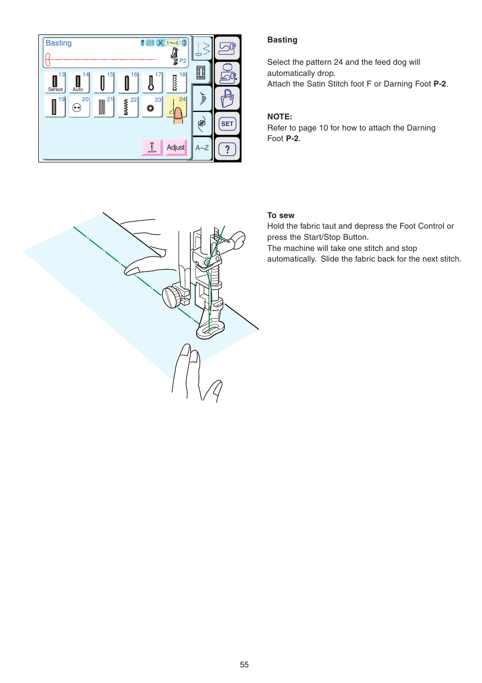 Janome MEMORY CRAFT 9700 User Manual | Page 57 / 110