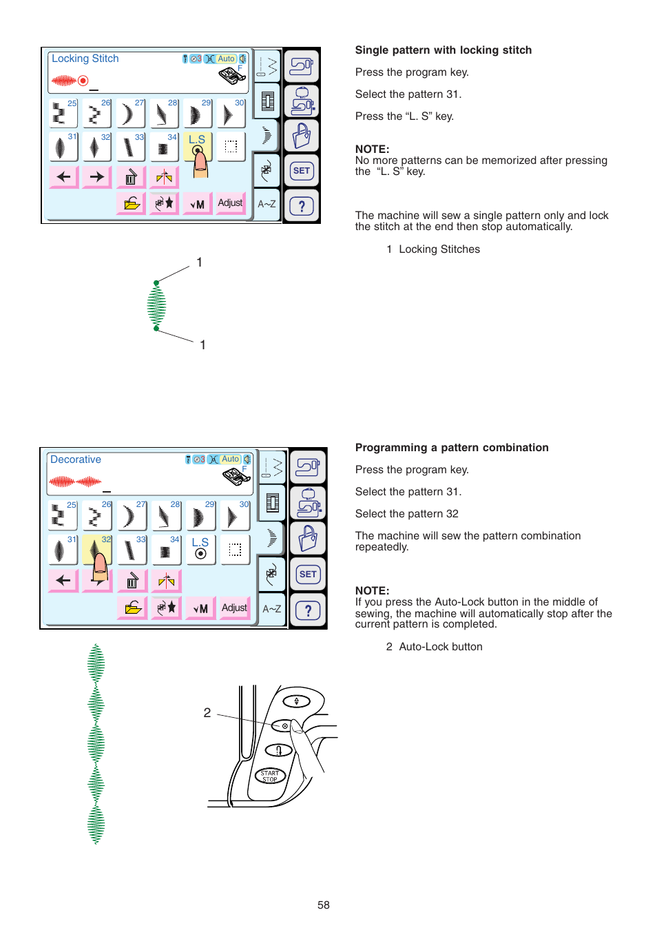 Janome MEMORY CRAFT 9700 User Manual | Page 60 / 110