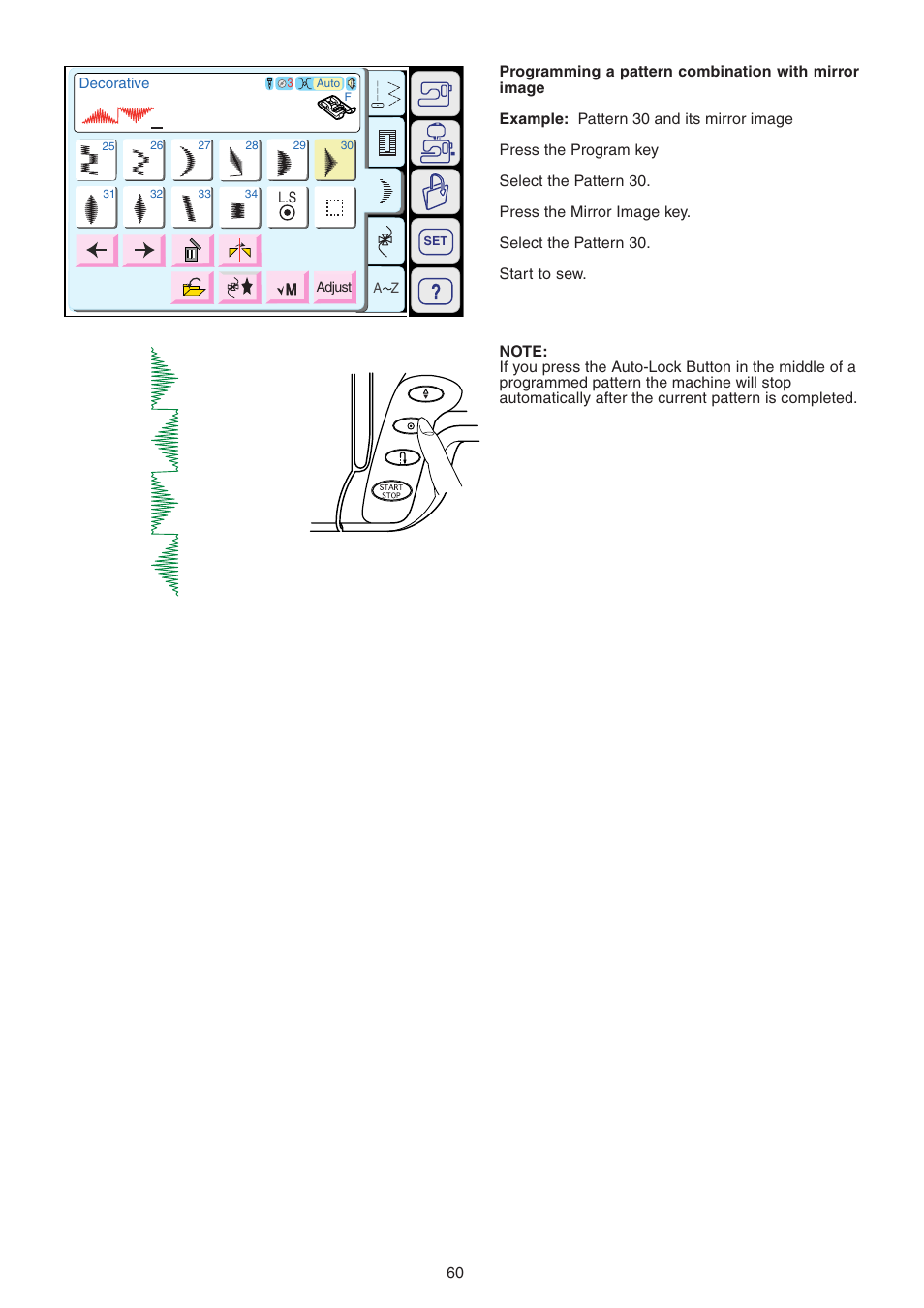 Janome MEMORY CRAFT 9700 User Manual | Page 62 / 110