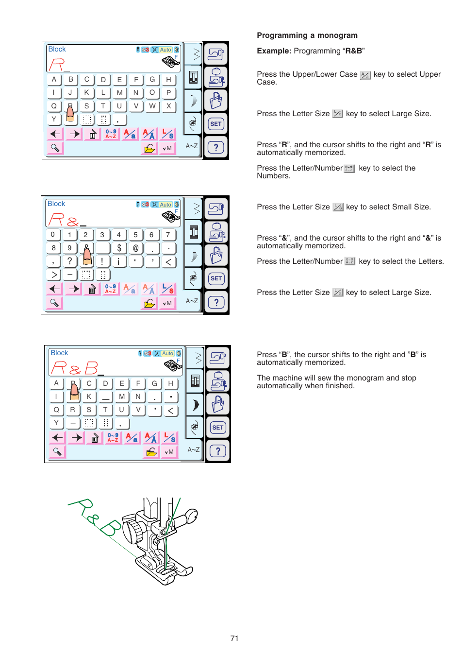 Janome MEMORY CRAFT 9700 User Manual | Page 73 / 110