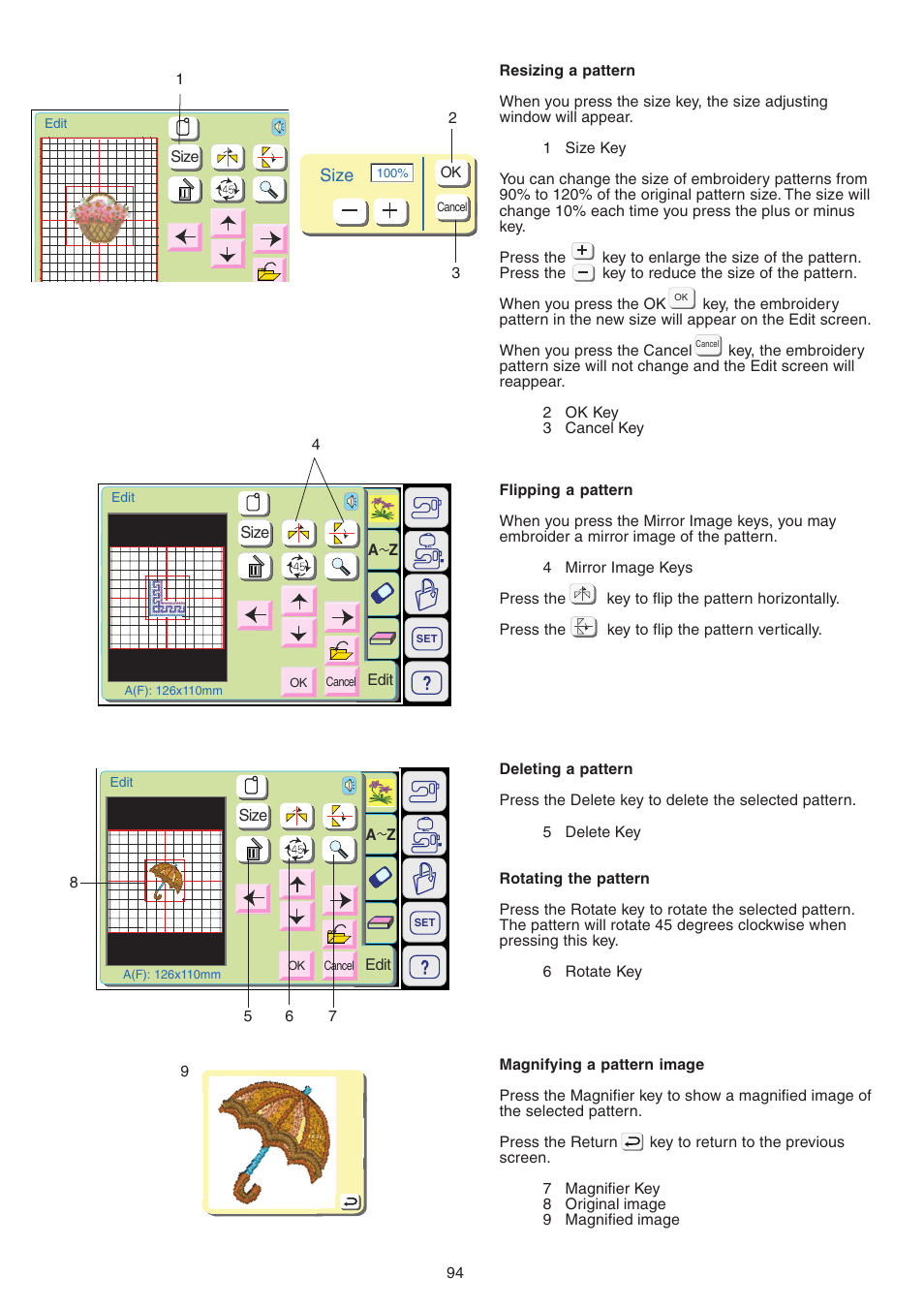 Janome MEMORY CRAFT 9700 User Manual | Page 96 / 110